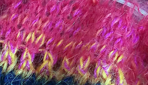 Blending Noro and mohair
