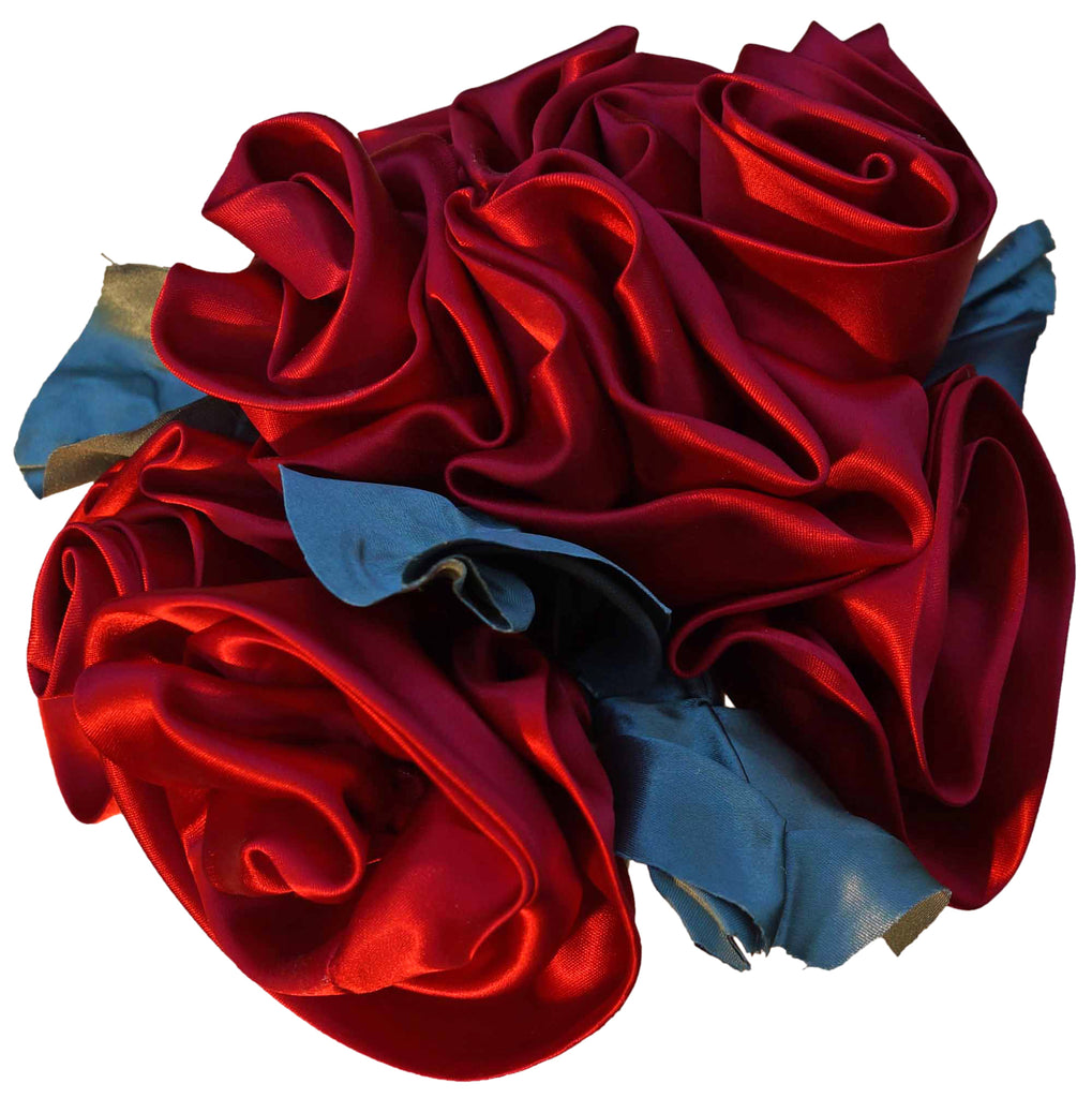 Red Satin Rosebud Bouquet – Karen Tiede Studio