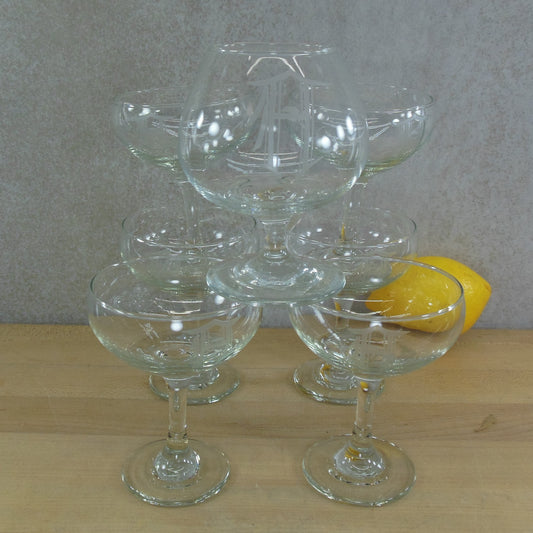 Cambridge Glass Laurel Wreath Stem 3700- Water Glasses Stemware 8 Set