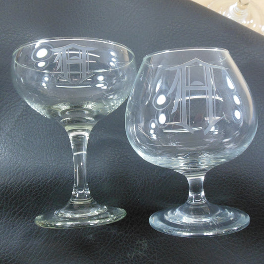 Cambridge Glass Laurel Wreath Stem 3700- Water Glasses Stemware 8