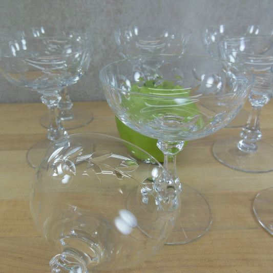 Cambridge Glass Laurel Wreath Stem 3700- Water Glasses Stemware 8 Set –  Olde Kitchen & Home