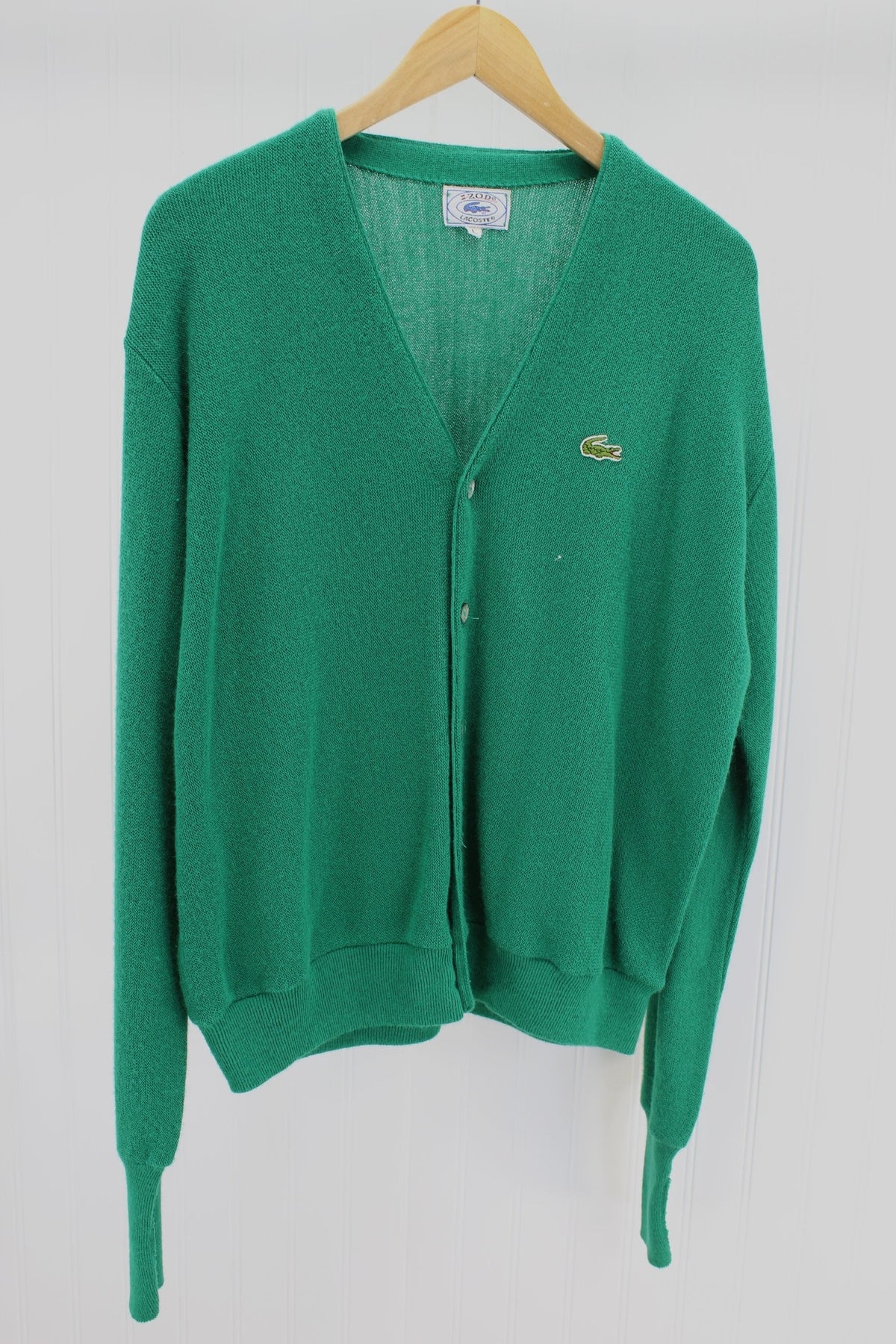 IZOD Lacoste Cardigan Sweater - Vintage 