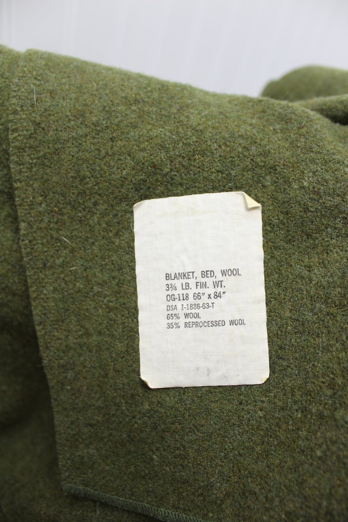 Unbranded Wool Blanket - Military Style Army Olive Green - use or repu ...