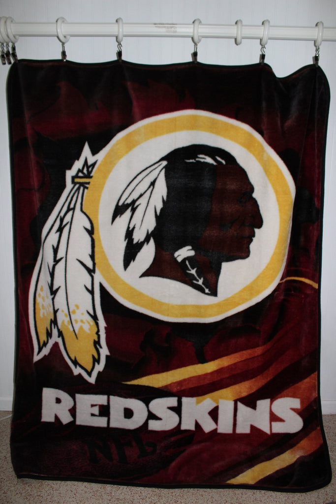 Unbranded Plush Blanket Washington Redskins Indian Head Logo 62 Olde Kitchen Home