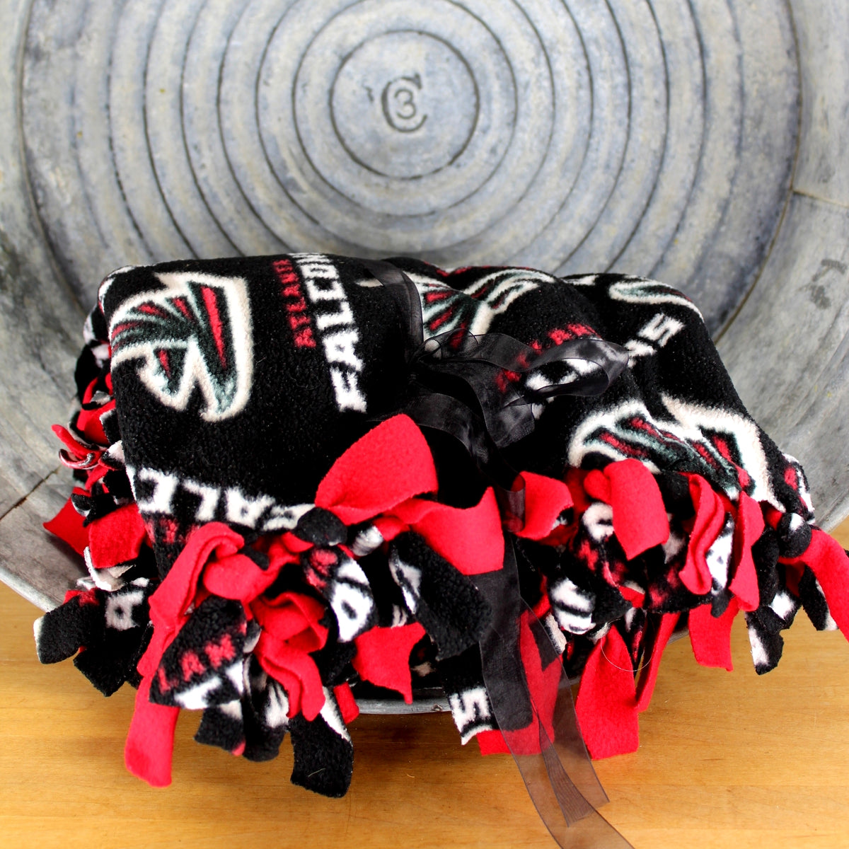 Hand Made Acrylic Blend Plush Throw Blanket Atlanta Falcons Brande Olde Kitchen Home