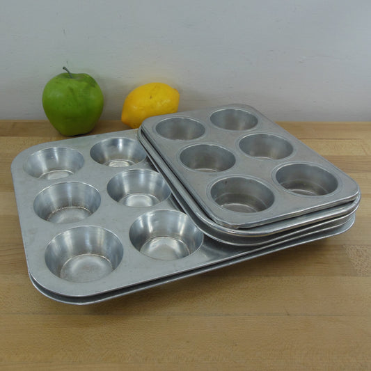 Vintage Wear-ever No. 2786 Aluminum 12 Hole Muffin Tin Metal