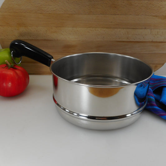 Revere 2-Quart Covered Saucepan with Double Boiler Insert