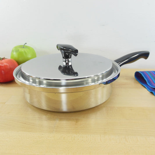 COOK O MATIC 18-8 TRI PLY Stainless Steel Made in USA Lidded Sauce