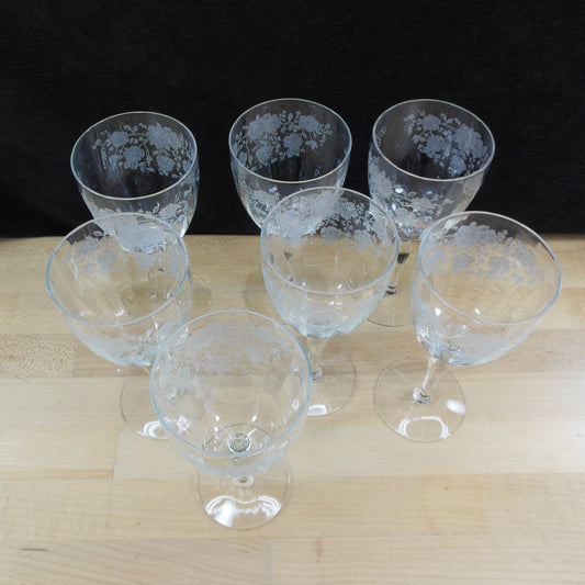 Cambridge Glass Laurel Wreath Stem 3700- Water Glasses Stemware 8 Set –  Olde Kitchen & Home