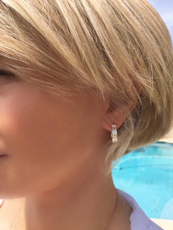 Anna Beck Silver Hoop Post Earrings Small Earrings Ts
