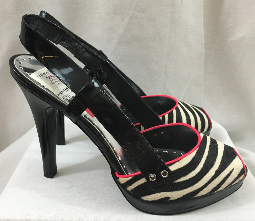 zebra leather shoes
