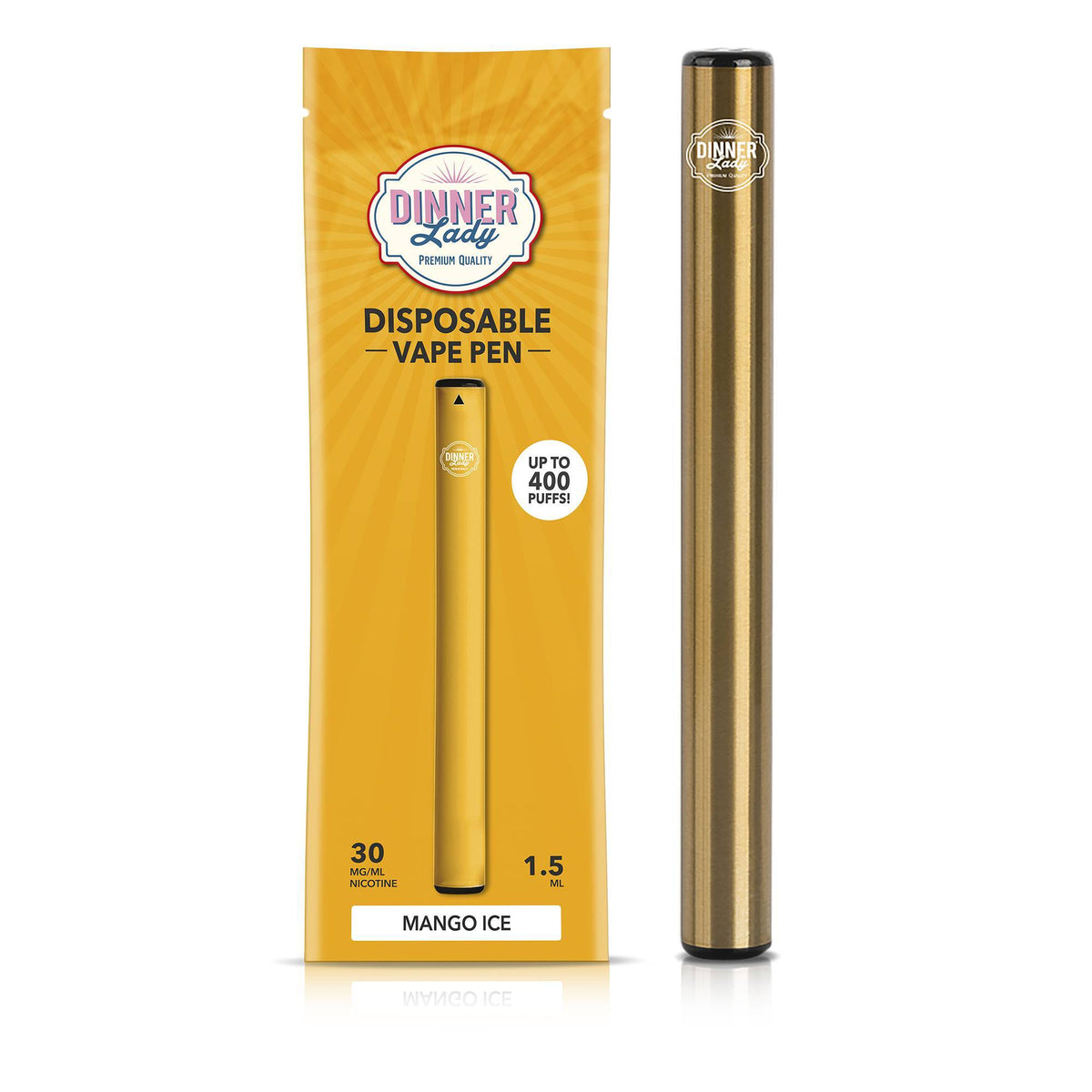 Dinner Lady Disposable Vape Pen - Mango Ice - Vapoureyes NZ