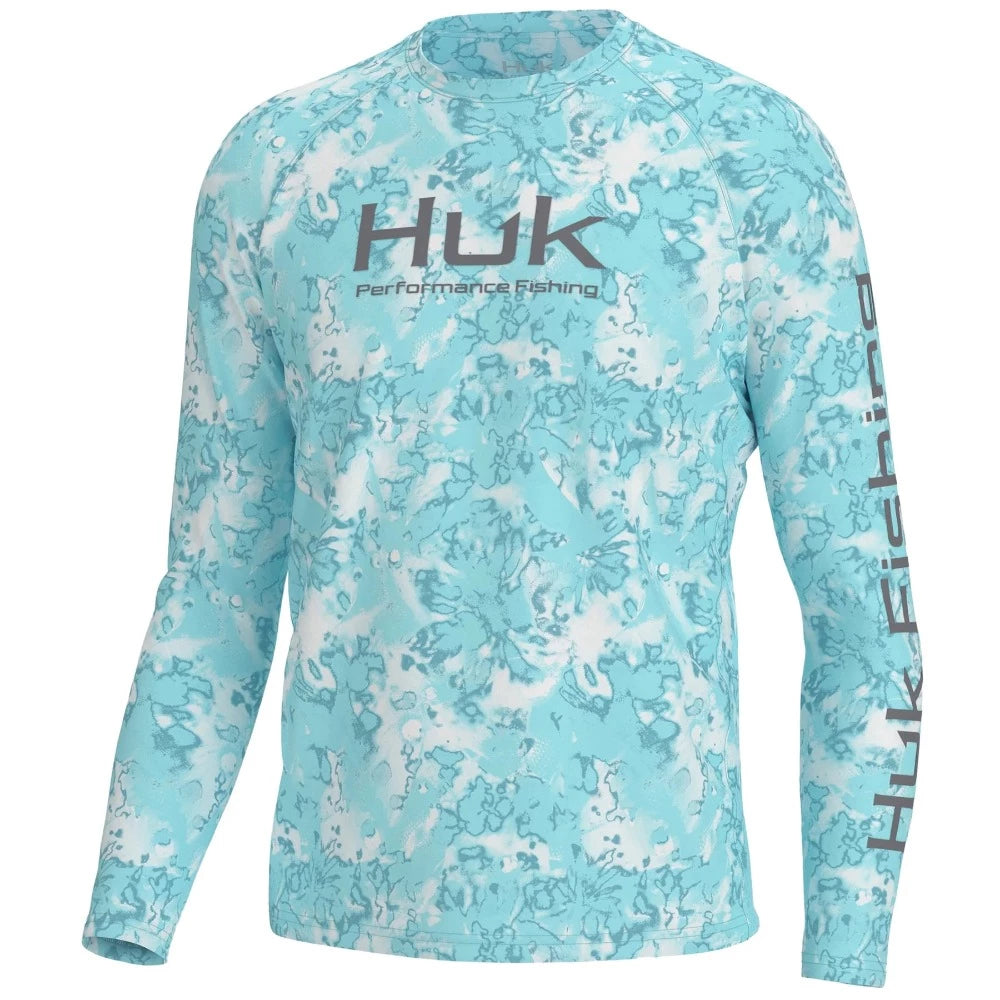 Huk Pursuit Crew Fin Flats Performance Shirts | Southern Reel Outfitters