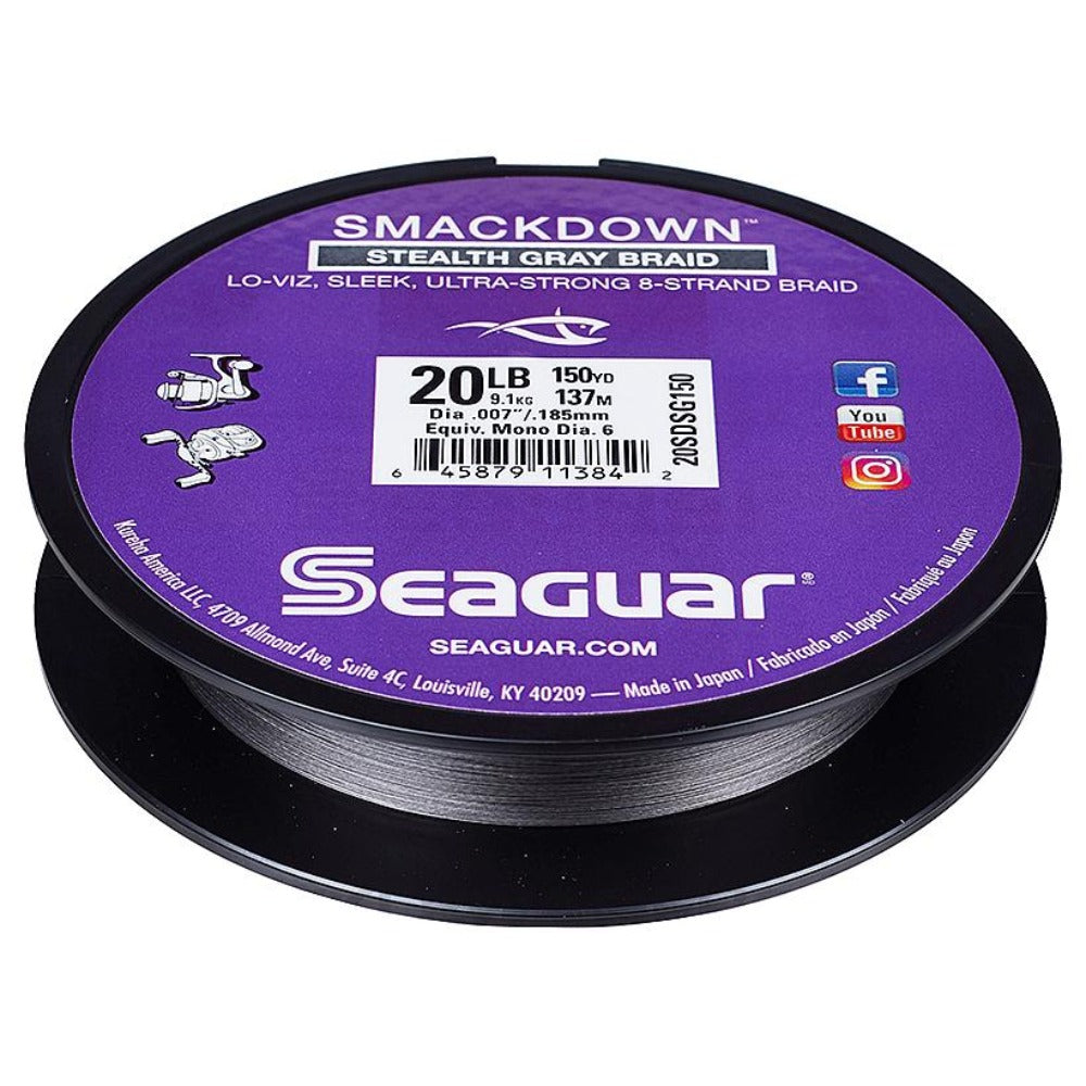 Seaguar Smackdown Braid 40 lb / Stealth Gray