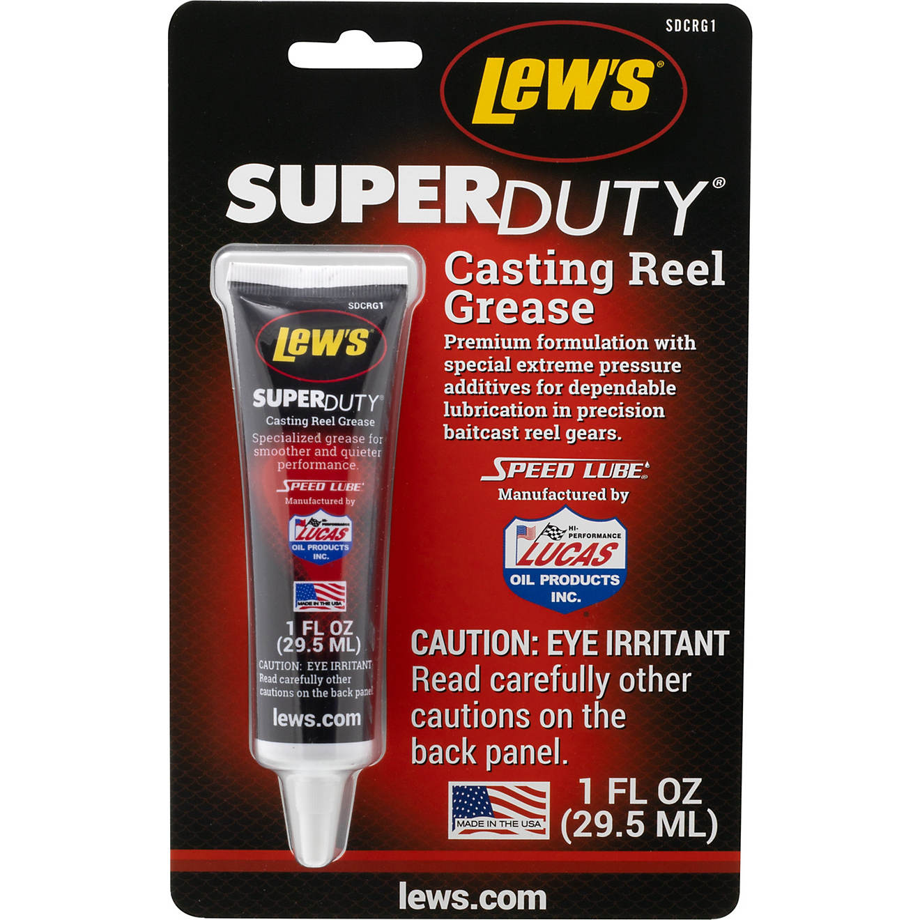  Lew's (SDCRG1) Super Duty Casting Reel Grease, 1-Ounce,  Temperature Resistant Lubricant for Precision Gears in Casting Reels :  Sports & Outdoors