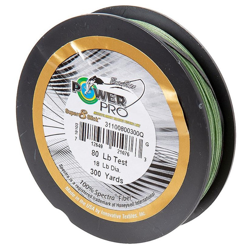 Power Pro Super 8 Slick Aqua Green Braided Line 80lb-150yard.