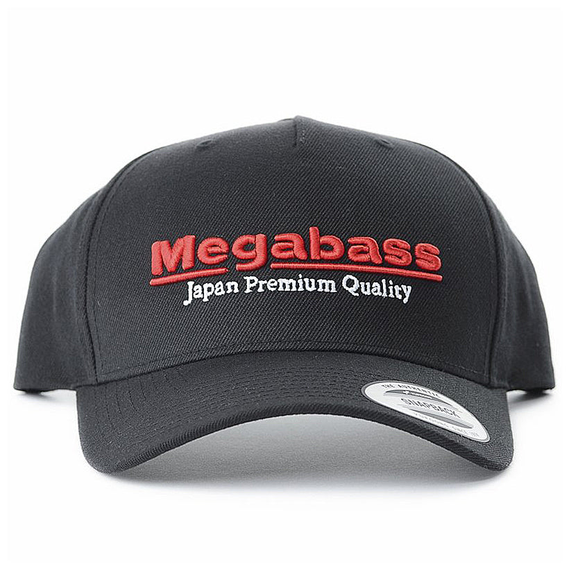 Megabass Classic Snapback Hat Black And Red