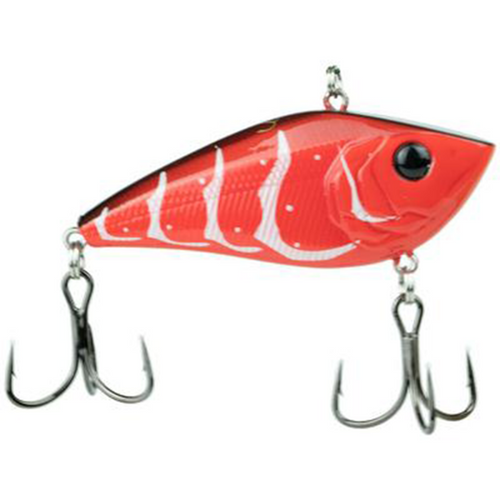 Small White with Red and Brown Back Rattling Lipless Crankbait