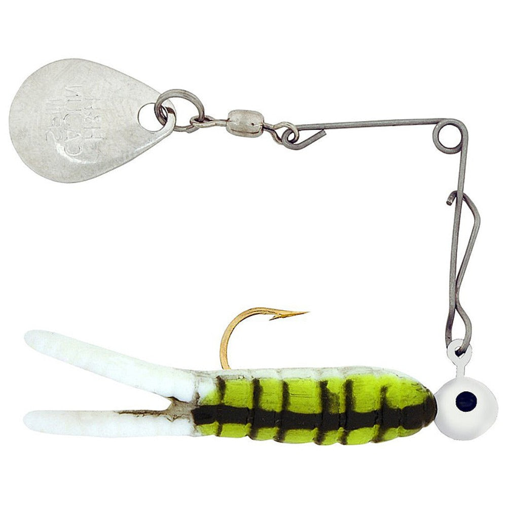 Beetle Spin Nickel Blade Yellow/Black Dot 1/4 oz, Spinners