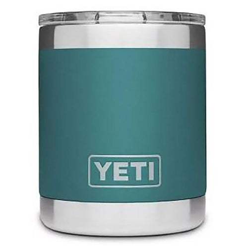 Yeti Rambler Lowball Cup 10 oz Stainless Steel & Blue with Lid - Brand New