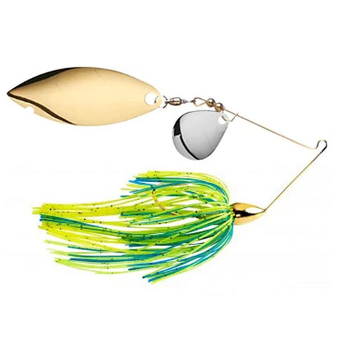 War Eagle Double Willow Spinnerbait Painted Chartreuse; 1/2 oz.