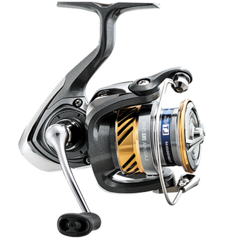 A group of fishing reels, comprising Shimano Katana 4000RB spinning reel,  Shimano Exage 4000FA spinning reel