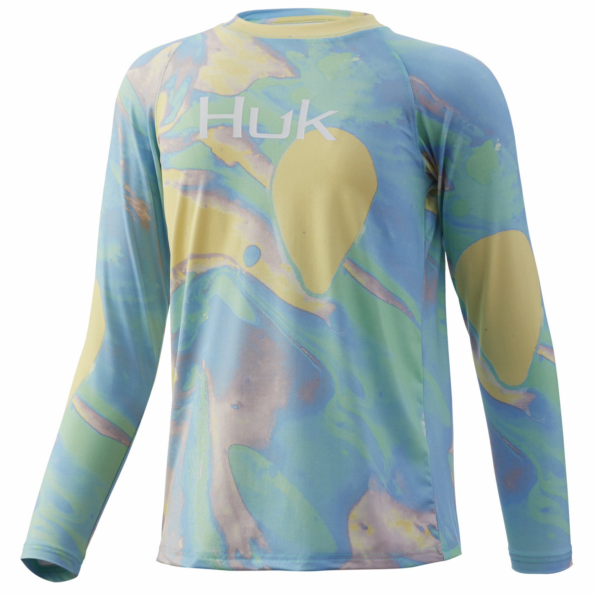 Huk Youth Tie-Dye Lava Pursuit - Electric Green - L