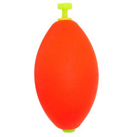 10-PACK - 1 inch Teardrop Orange & Yellow - Fishing BOBBERS