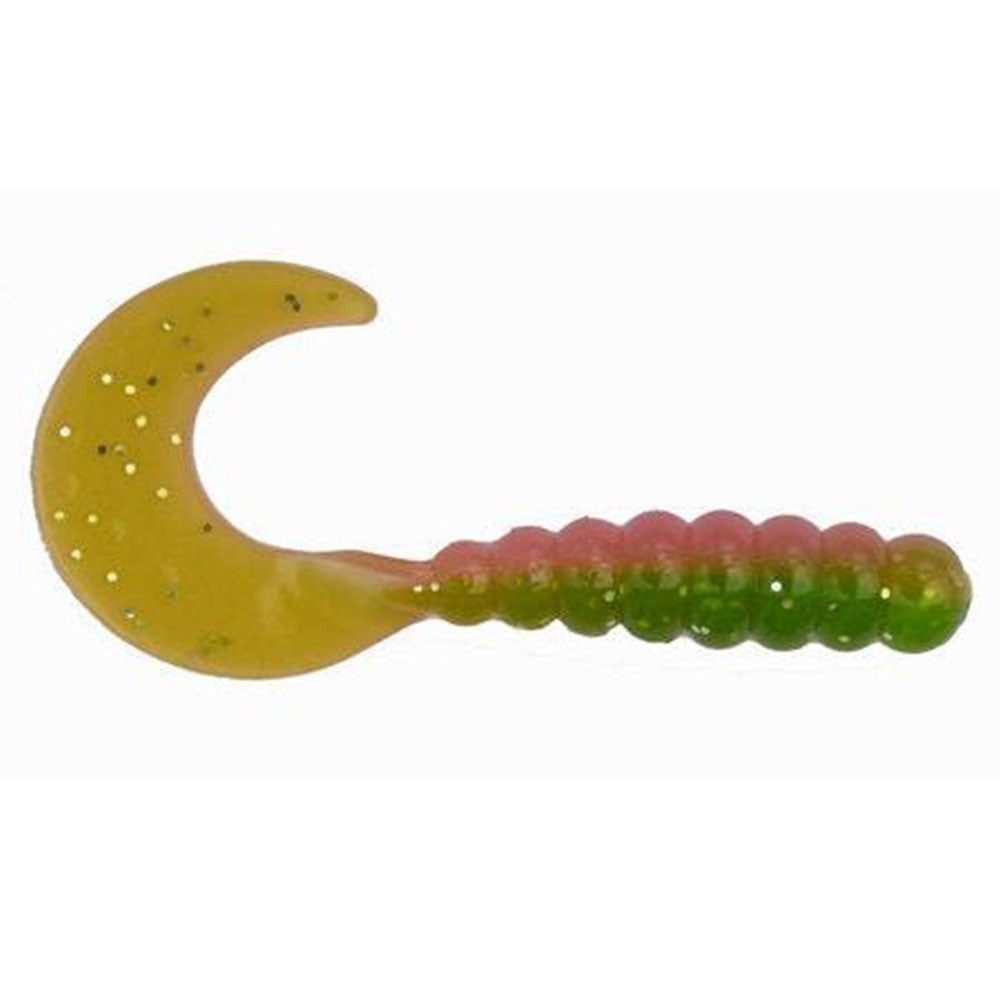 Big Bite Baits CTG104 Curl Tail Grub Fishing Bait, Chartreuse  Pearl, 1 : Sports & Outdoors