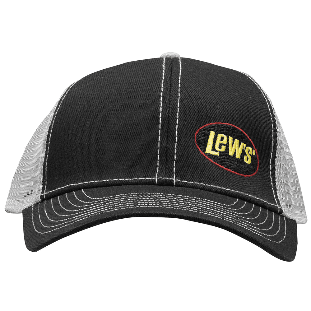 Lew's Men's Mesh Hat in Gray/Black