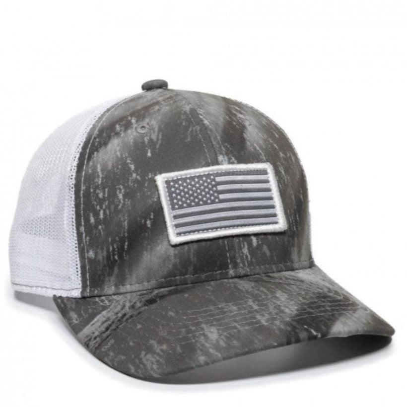 Realtree Men's Flag Patch Structured Cap