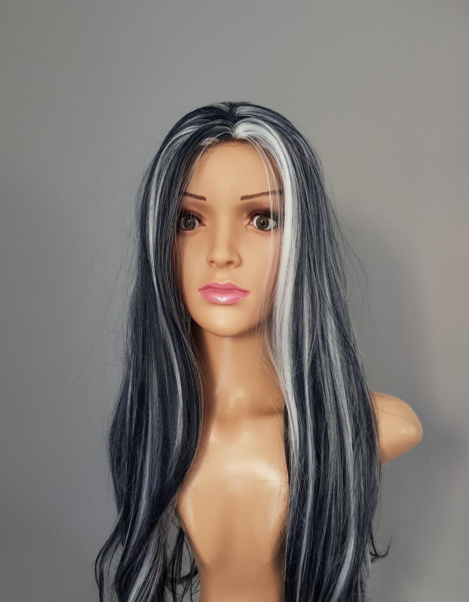 long black wig with bangs cosplay