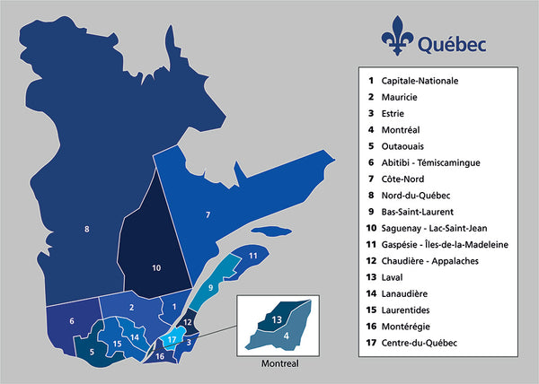 Régions éloignées pour livraison sans frais