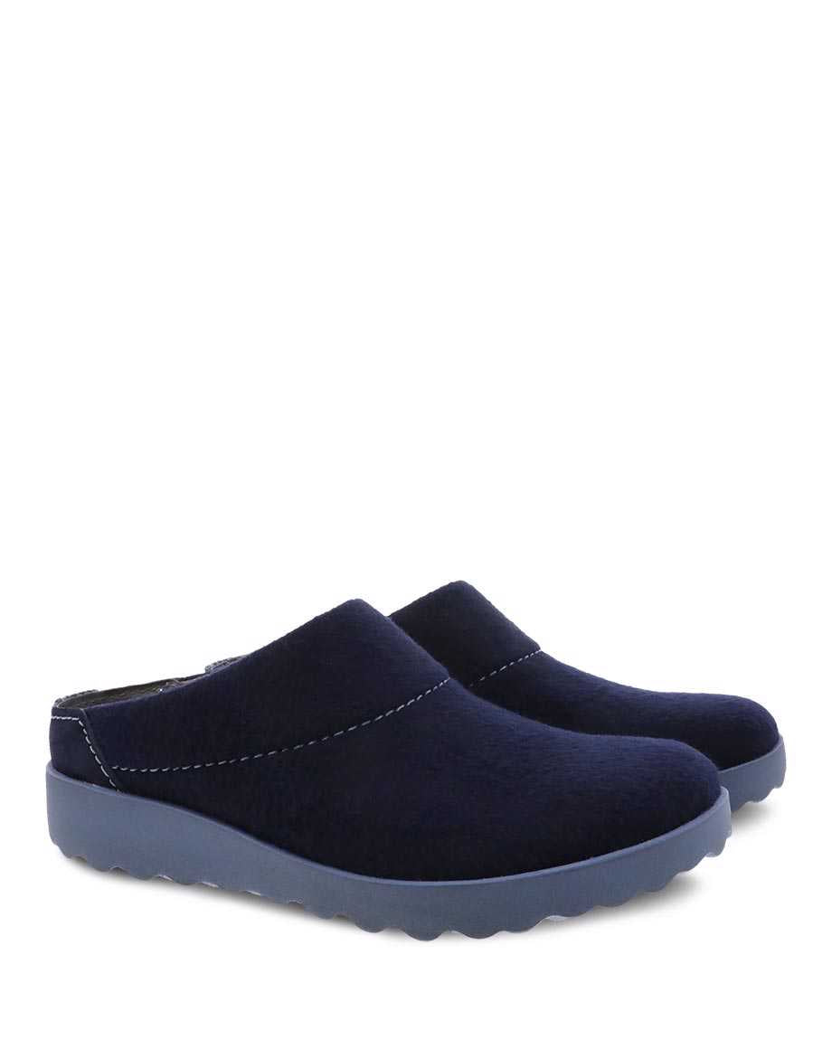 Women's DANSKO | Lucie Navy Wool Blend Mule | Navy