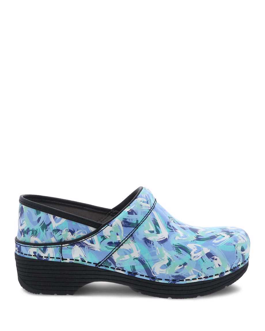 Women's Dansko | LT Pro Patent Clog | Blue Heart - F.L. CROOKS.COM