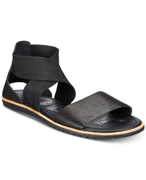 sorel ella sandal black