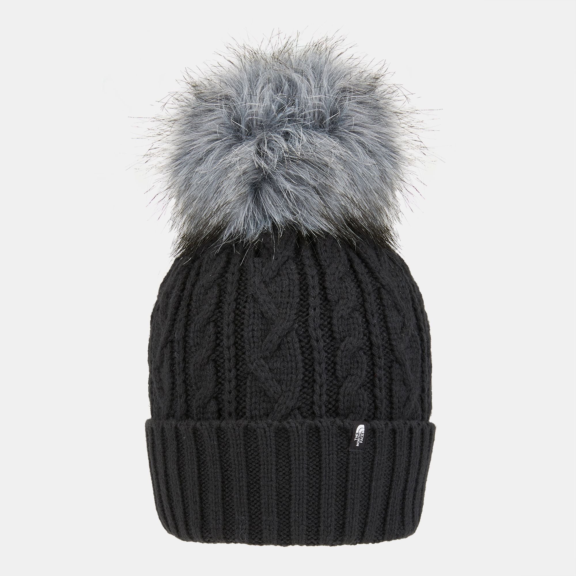 north face oh mega fur pom beanie