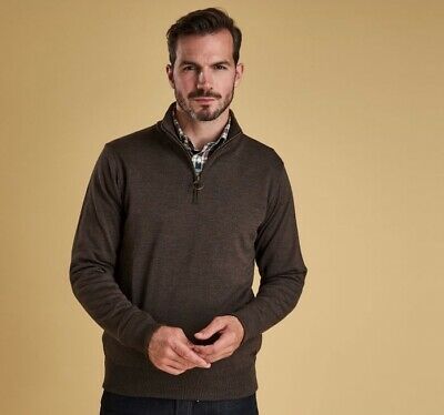 barbour gamlin half zip sweater