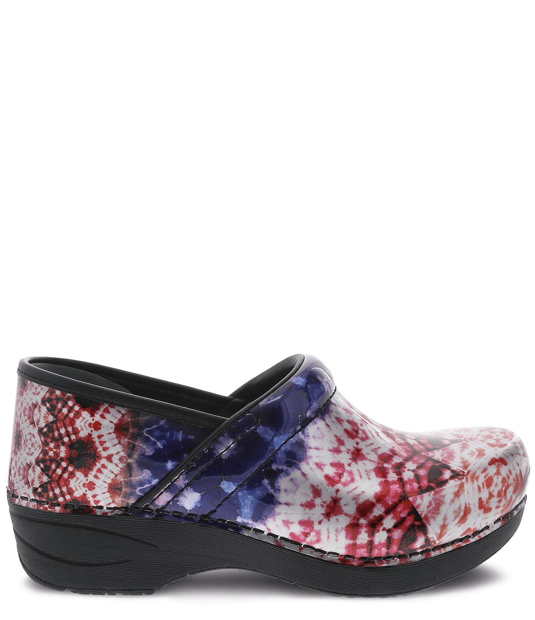 dansko tie dye clogs