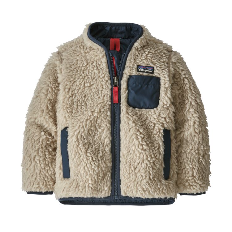 Toddler Patagonia | Retro-X Fleece Jacket | Natural with Navy