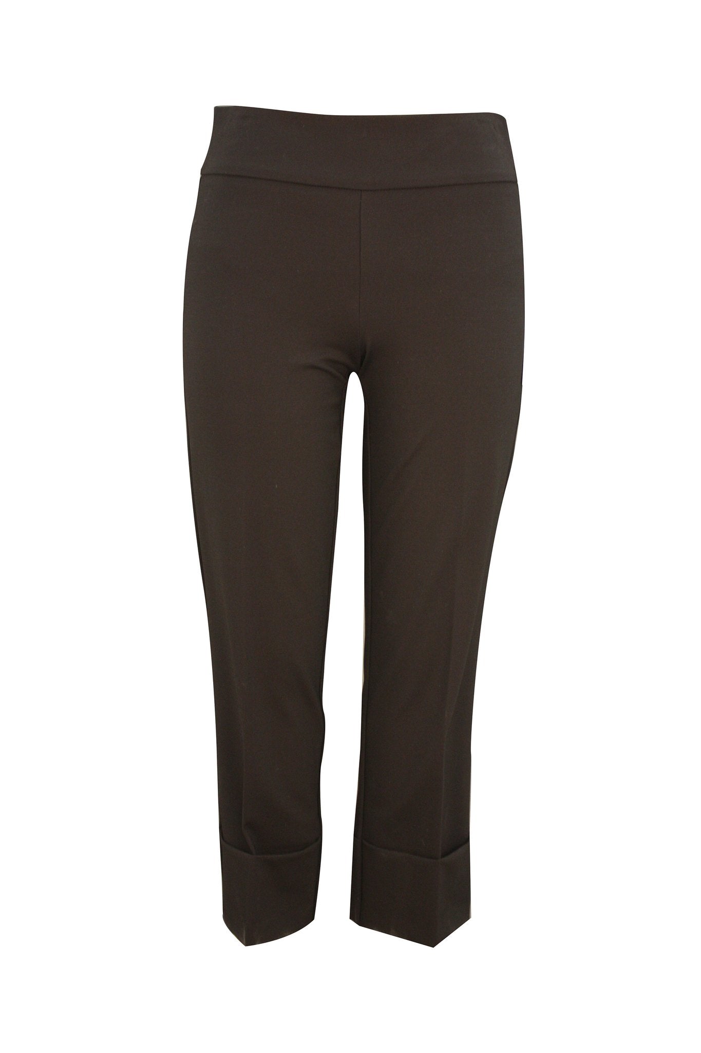 Women's Up! | Crop Pull On Pants with Wide Cuffs | Black - F.L. CROOKS.COM