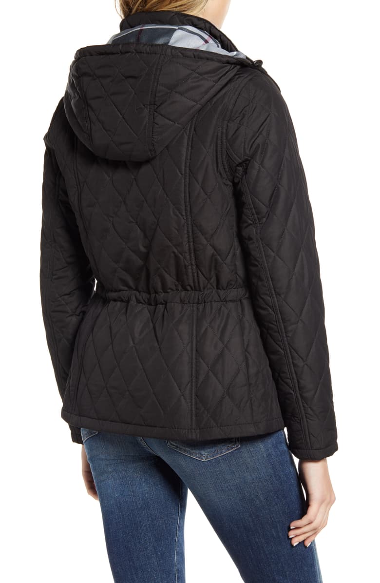 barbour millfire diamond quilted jacket