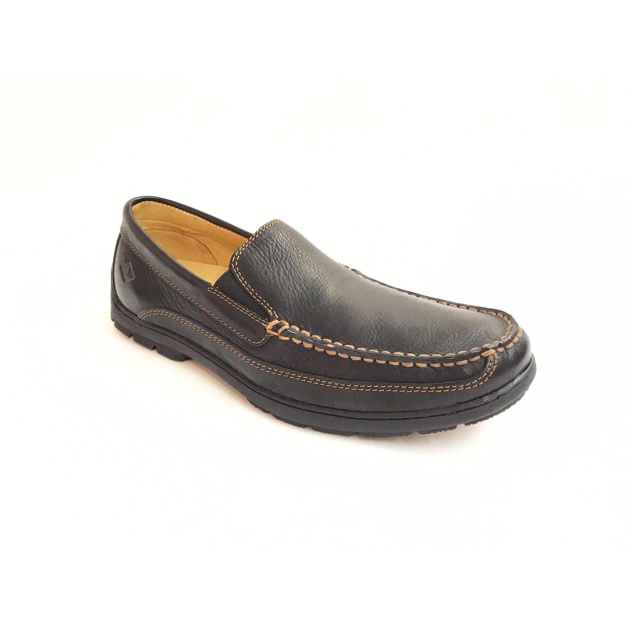 sperry gold loafer twin gore