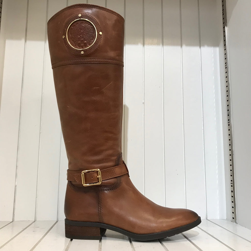 vince camuto cognac boots