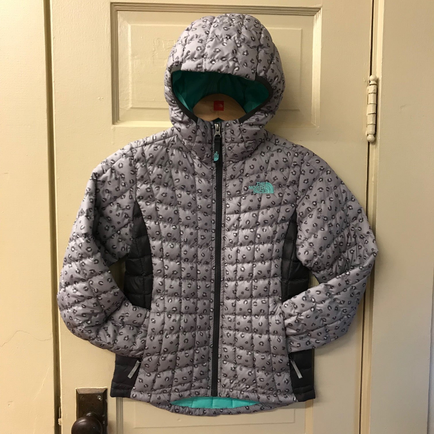 the north face leopard jacket