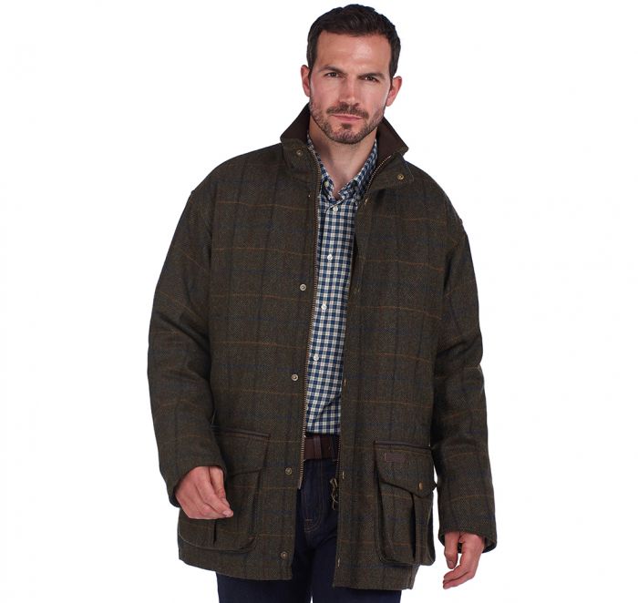 barbour wool coat mens