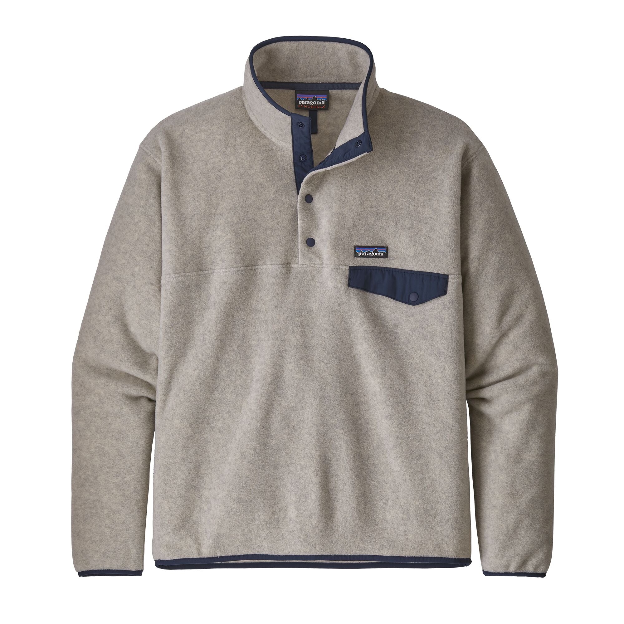 Men's Patagonia | Lightweight Synchilla  Snap-T  Pullover | Oatmeal