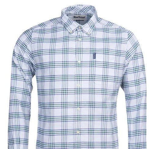 barbour green check shirt