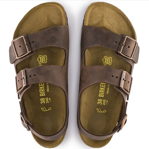 birkenstock milano habana oiled leather