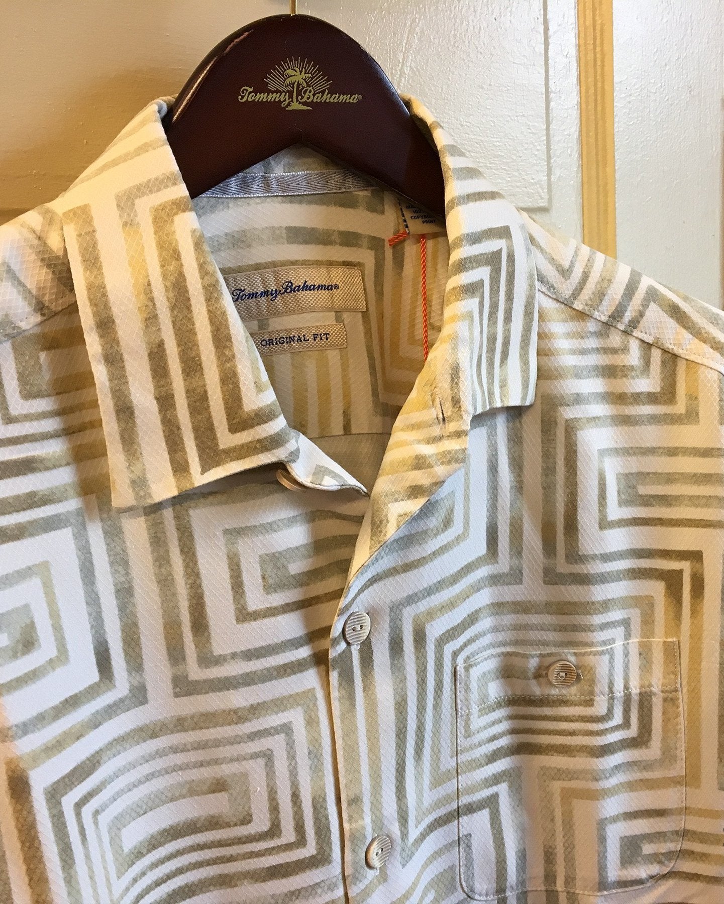 Men's Tommy Bahama | Vintage Geo-Tactic Camp Shirt | Continental - F.L ...